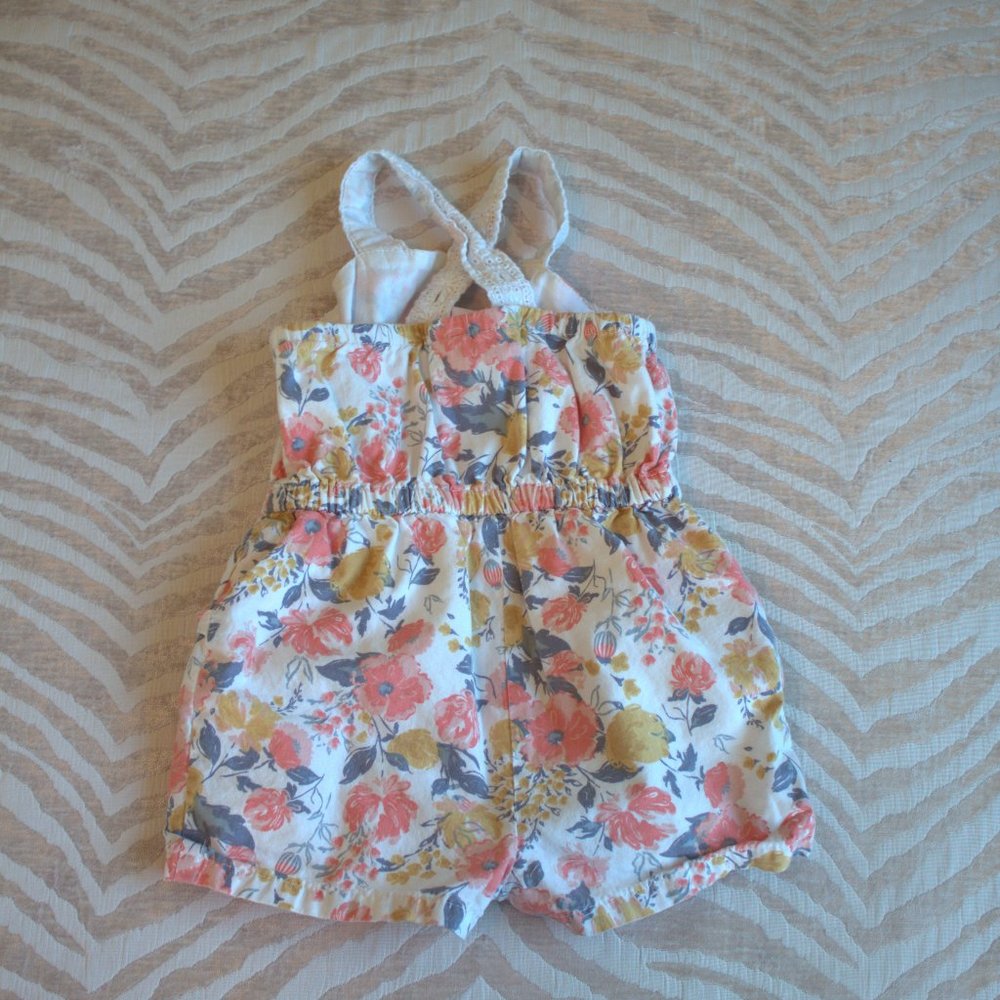 Tommy Bahama | Floral Romper | 12 Month - Picture 2 of 4